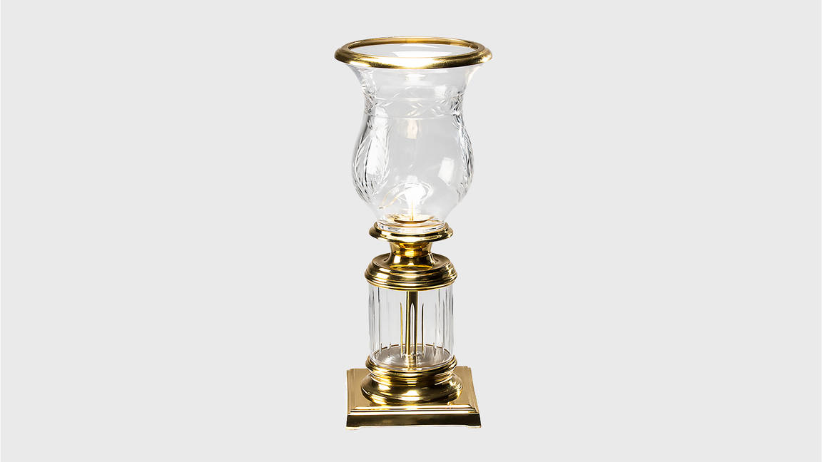 Подсвечник Verre Gold III, материал: металл, стекло