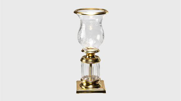 Подсвечник Verre Gold III, материал: Стекло, Металл, цвет: Золотой 