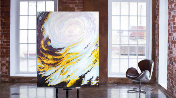 Картина маслом Картина акрилом White Hole, материал: Холст, Масло, цвет: Разноцветный