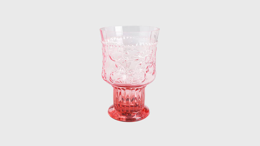 Стакан Goblet Pink, материал: Стекло, цвет: Розовый