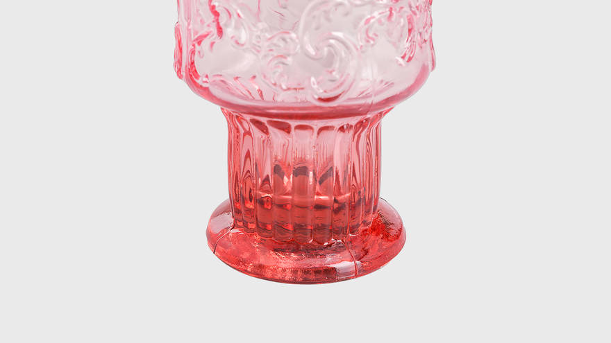 Стакан Goblet Pink, материал: Стекло, цвет: Розовый